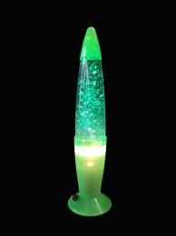 Ατμοσφαιρική λάμπα ρεύματος με Glitter lamp πράσινο - 34cm