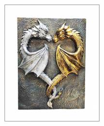 Δράκος επιτοίχιο 3d πίνακας  Dragons Heart -23,5 εκ