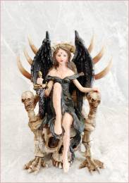 Νεράιδα Dark Queen διακοσμητική goth φιγούρα - 16 εκ