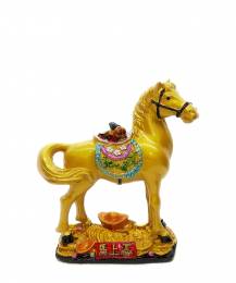 Χρυσό Άλογο Επιτυχίας Feng Shui 12 cm
