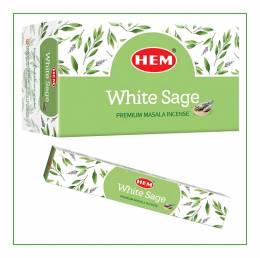 Αρωματικά Στικ Φασκόμηλο-Hem Premium- White Sage-Εξαγνισμός-Κατά της Αρνητικής ενέργειας -15 gr