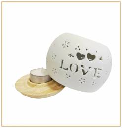 Αρωματιστής-καυστήρας Love- βάση για αιθέρια ελαια + Wax Melts - 10 εκ