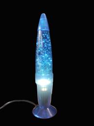 Ατμοσφαιρική λάμπα ρεύματος Lava lamp με Glitter-μπλέ - 34cm