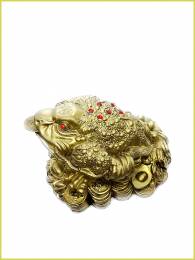 Feng Shui Βάτραχος Ευημερίας με κέρμα