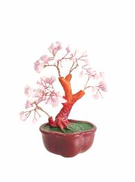 Ενεργειακή βάση Δέντρο Ροζ χαλαζίας-ο λίθος της Αγάπης 20 cm