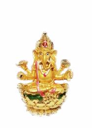 Θεος Ganesha χρυσός φιγούρα - 10 εκ