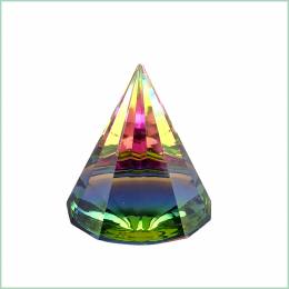 Κρυστάλλινη πυραμίδα Feng shui rainbow-Θετικής ενέργειας-6 εκ