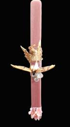 Λαμπάδα Πάσχα  διακοσμητική Νεράιδα με πεταλούδα -35 εκ