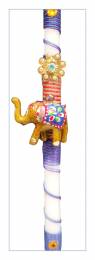 Λαμπάδα Πάσχα με διακοσμητικό Ελέφαντα Τύχης Feng Shui-35 εκ