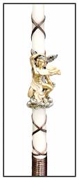 Λαμπάδα Πάσχα με διακοσμητικό μάγνητη θεός Ολύμπου  Ερμής-35 εκ