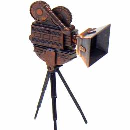 Μινιατούρα μεταλλική ξύστρα Κάμερα Με Τρίποδο