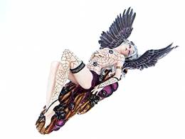 Νεράιδα γοτθικός Άγγελος Τα Φτερά του  Έρωτα-διακοσμητική φιγούρα-  Large 49 cm