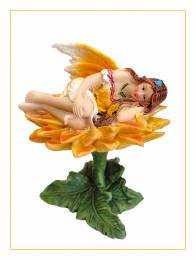 Νεράιδα των λουλουδιών Ηλιοτρόπιο- διακοσμητική φιγούρα-10 εκ
