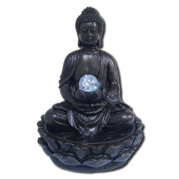 Συντριβάνι Feng Shui- Βούδας-Αφθονία-Πνευματική άνθιση - 42cm