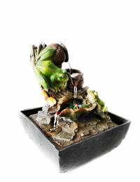 Συντριβάνι Feng Shui Βάτραχος Πλούτου- ευημερίας -15 cm
