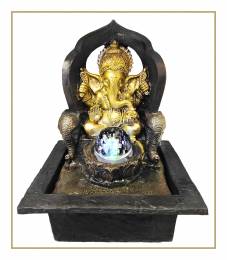 Συντριβάνι Feng Shui Θεός του Πλούτου Ganesha -28 εκ