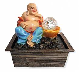 Συντριβάνι feng shui Βούδας Πνευματική εξέλιξη -Πλούτος-Υγεία  23 cm