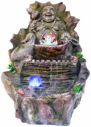 Συντριβάνι feng shui Τυχερός Βούδας-Πλούτος-Ευημερία   62 cm