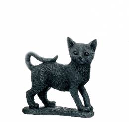 Τυχερή μαύρη γάτα φιγούρα -9 εκ